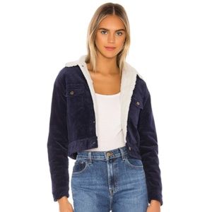 .NEW Superdown Elena Cropped Trucker Jacket *F